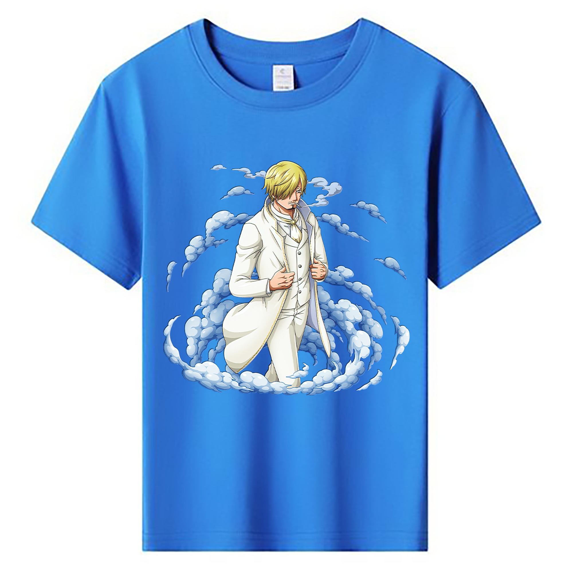 （画像用） ワンピース サンジ ONE PIECE Sanji 綿100％キッズTシャツ（フロントプリント）